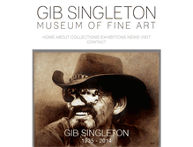 Tablet Screenshot of gibsingletonmuseum.org